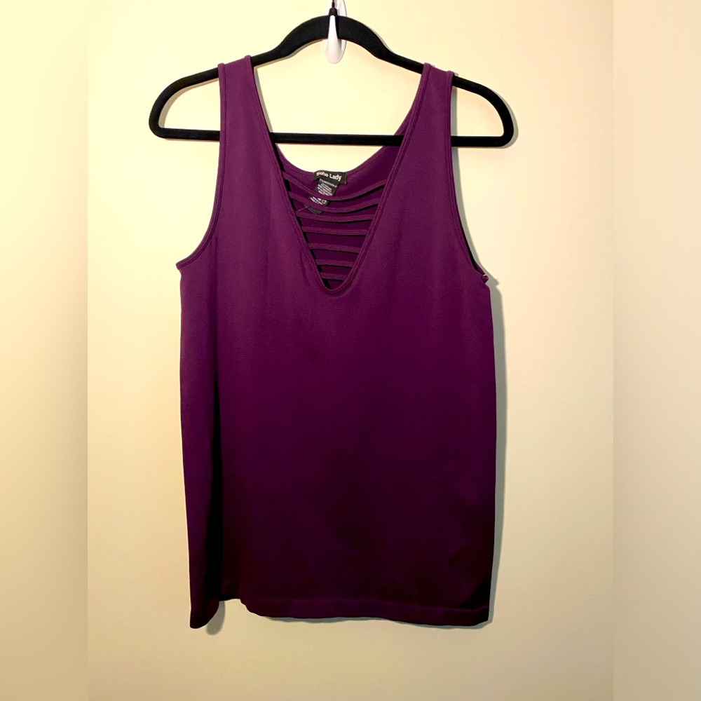 NWOT - Soho Lady Purple Cami Top - One Size (plus)